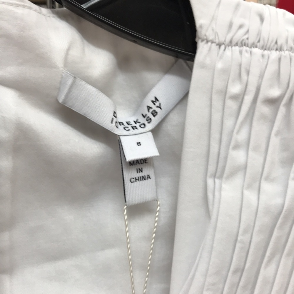 NWT,Derek Lam10Crosby
Ruched Pleated Stretch-Linen - Picture 8 of 16